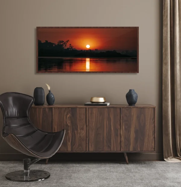 Quadro Fine Art - Nascer do Sol Pantaneiro - Wide - Image 4