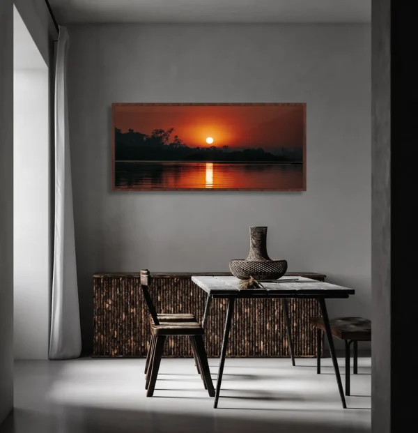 Quadro Fine Art - Nascer do Sol Pantaneiro - Wide - Image 3