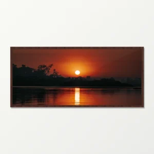 Quadro Fine Art - Nascer do Sol Pantaneiro - Wide